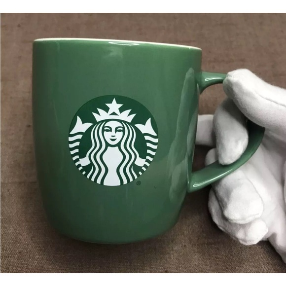 EUC Starbucks 2021 Holiday Mugs Set of 2, 11oz Red & Green - Picture 5 of 10